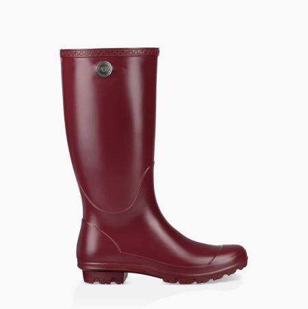 UGG Shelby Matte - Gummistøvler Dame - Mørke Rød (NO-X318)